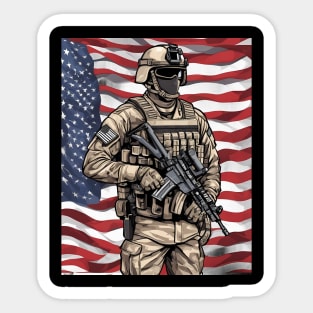 Military Force Sticker